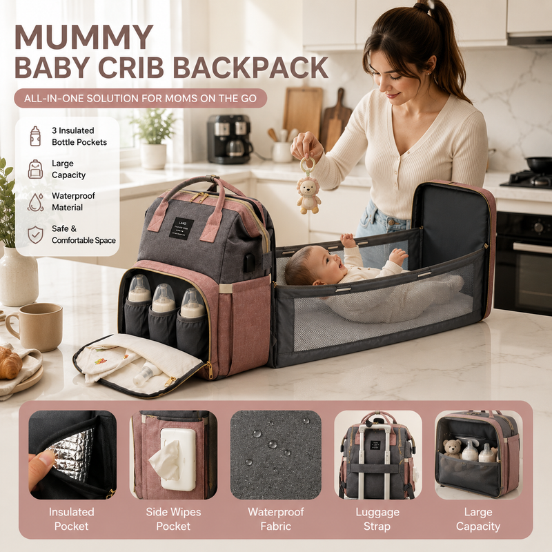 Baby Crib Backpack By Lemiko